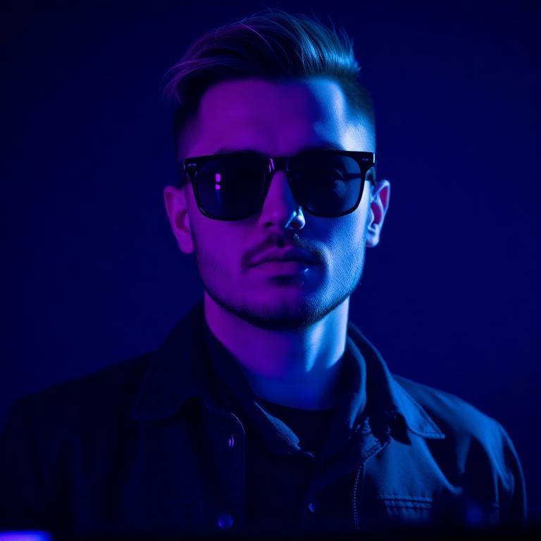 Portrait of resident DJ Silas Rune